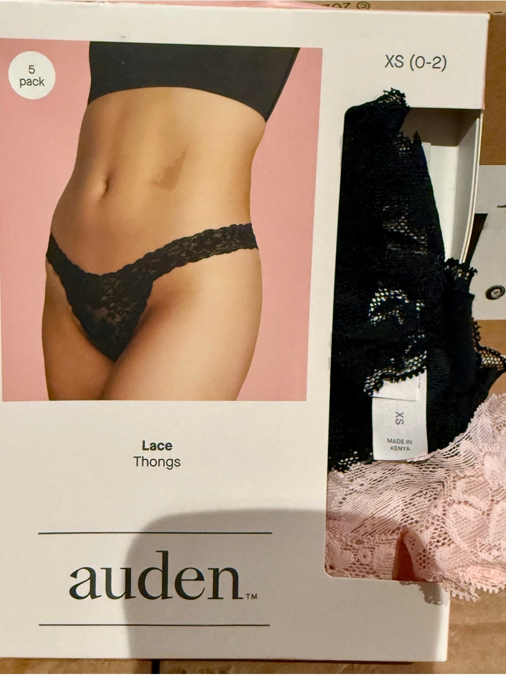 Auden Lace Thongs - 5 Pack